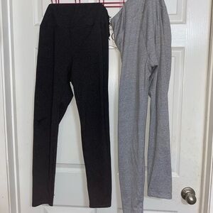 (3). Women's Black and Gray Legging Set